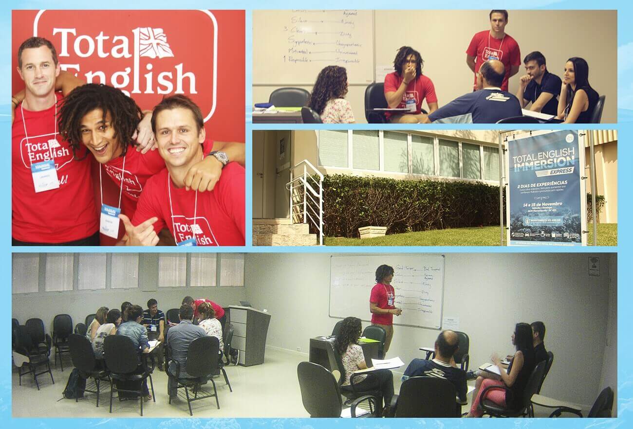 immersion, total english, curso de ingles, professores internacionais, curso de ingles