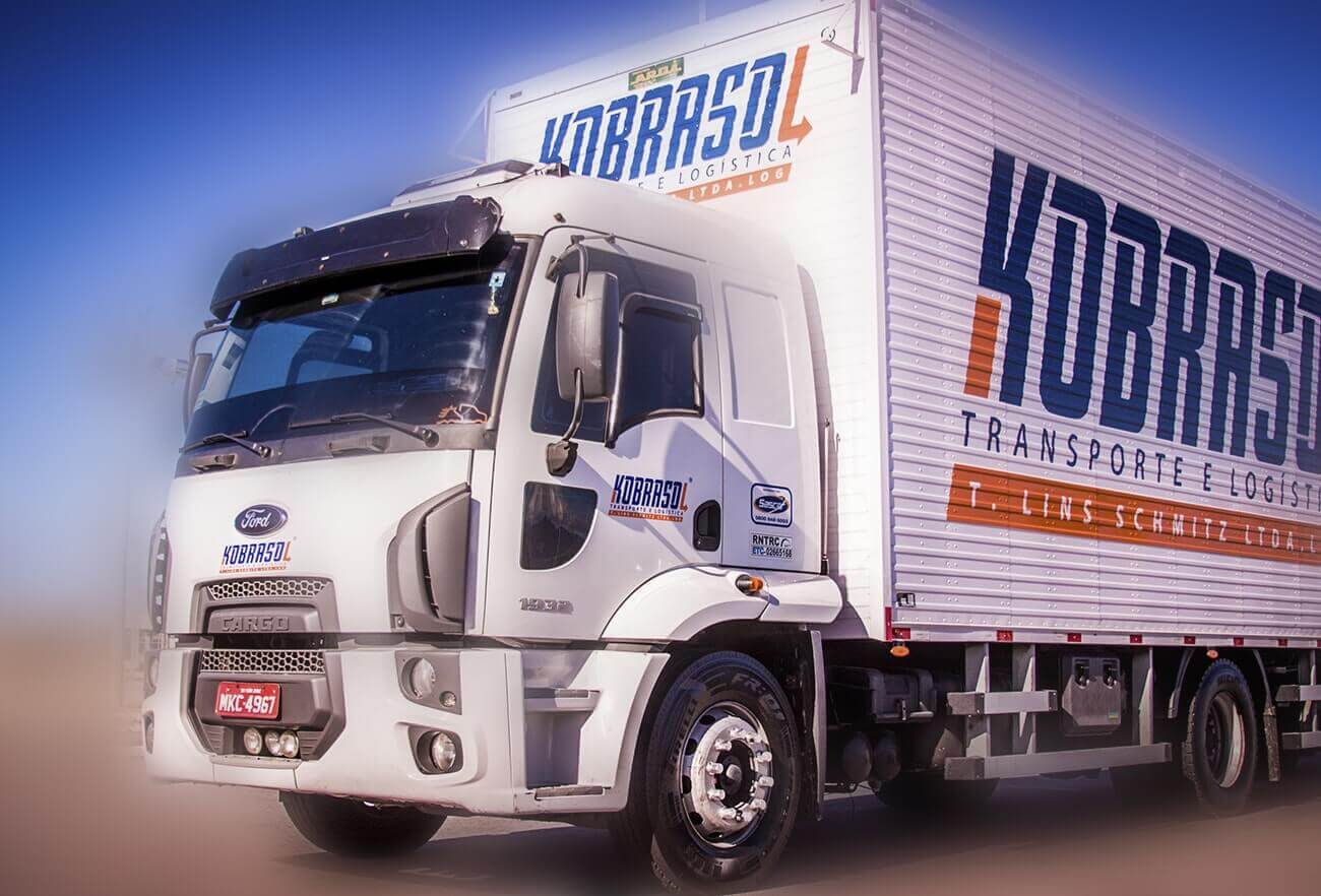 transportes kobrasol. kobrasol, cliente produza, transportadora, frete, caminhoes, agencia produza